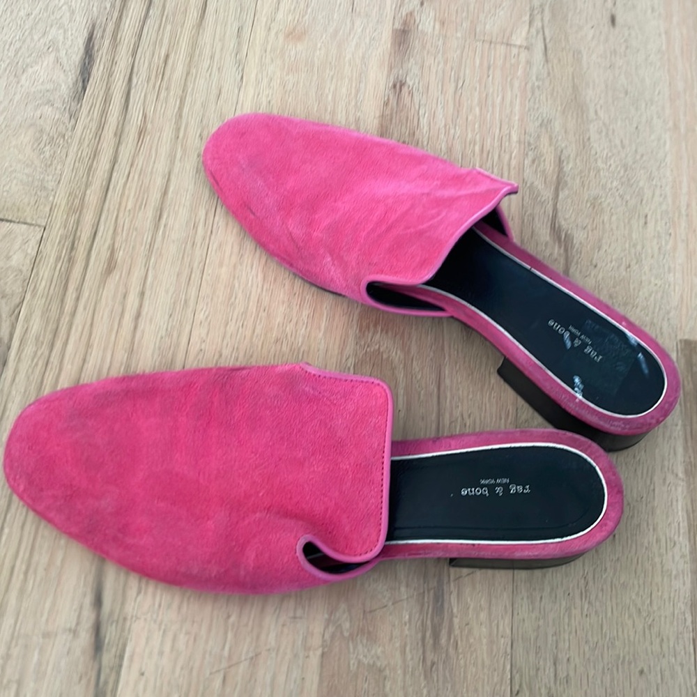 Rag and bone suede mules